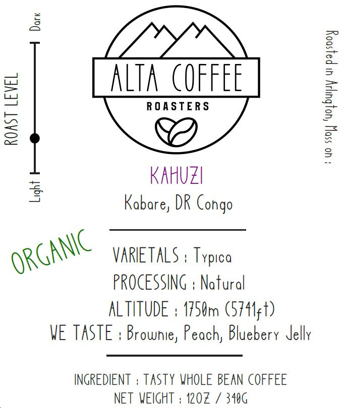 Kahuzi - DR Congo - Organic - 12oz Bag
